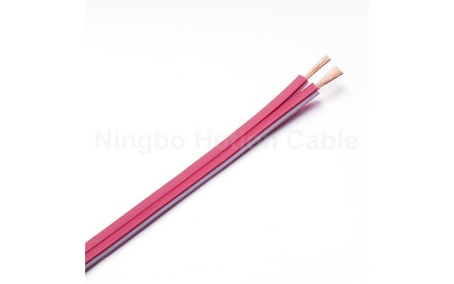 Red Square Flat Speaker Cable