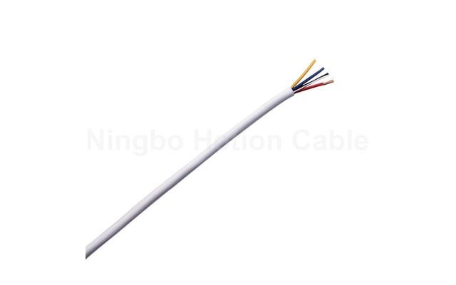 White 4 Core Stranded Unshielded Security Alarm Cable