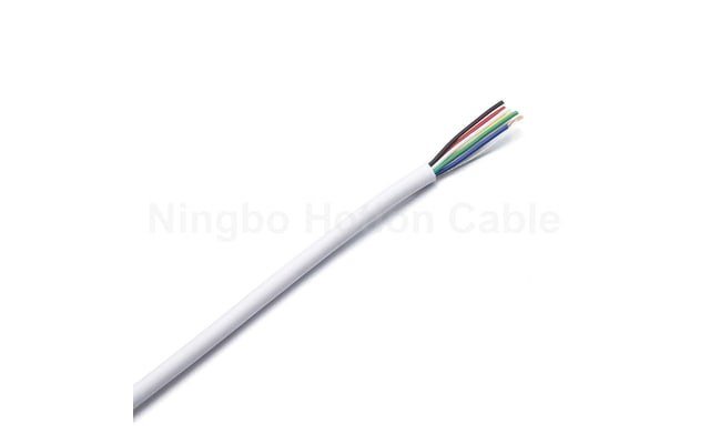 White 6 Core Stranded Unshielded Security Alarm Cable